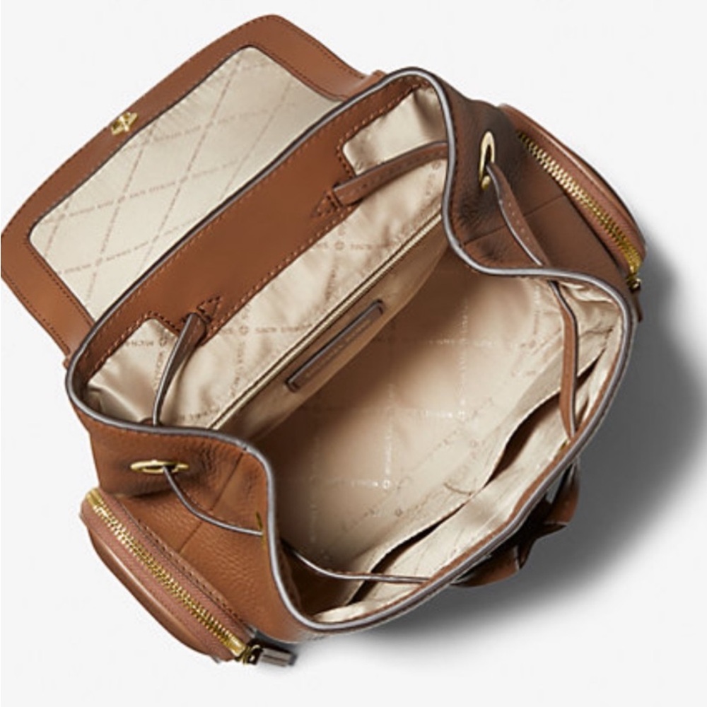 Michael Kors Jet Set Item Medium Chain Backpack Luggage Color - Picture 3 of 12